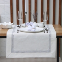 Дорожка Этель со стразами, 50 х 100 &plusmn;5 см, цвет молочный, п/э