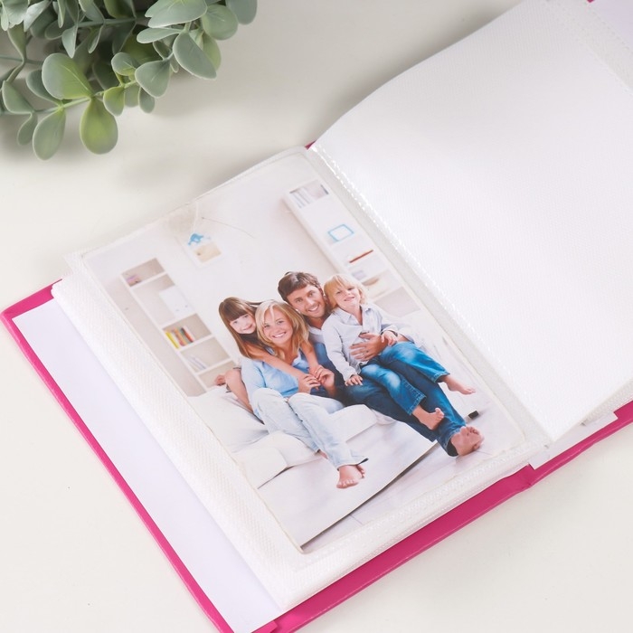 Фотоальбом кожзам  на 100 фото 10х15 "Мишка с книжками"  16,5х12,5х5 см