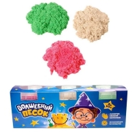 Кинетический песок «Волшебный песок», МИКС 3 цвета, 600 г Кинетический песок «Волшебный песок», МИКС 3 цвета, 600 г