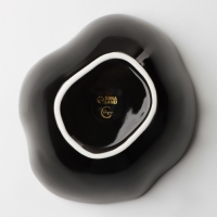 Салатник керамический неровный край «Синяя», 600 мл, 17 см, цвет синий Салатник керамический неровный край «Синяя», 600 мл, 17 см, цвет синий