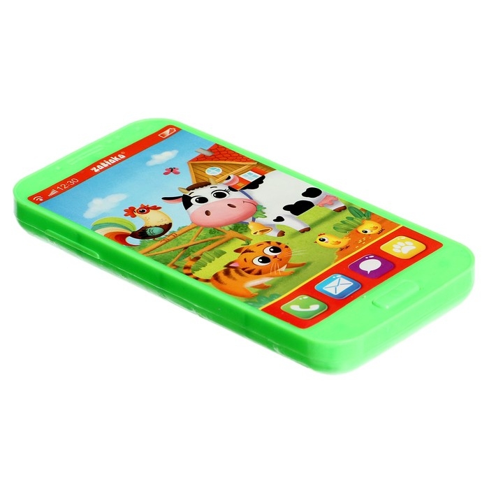 Игровой набор &laquo;Весёлая ферма&raquo;: телефон, очки, часы, русская озвучка, цвет зелёный