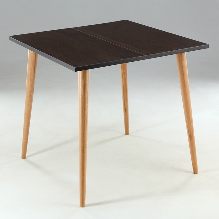 Стол раскладной квадратный, 800х800/1200х755, Дуб венге Стол раскладной квадратный, 800х800/1200х755, Дуб венге