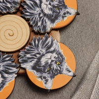 Подставка под горячее "Мейн-кун", D=12, можжевельник