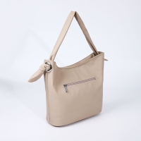 Сумка-тоут на молнии, 2 наружных кармана, цвет бежевый Сумка-тоут на молнии, 2 наружных кармана, цвет бежевый