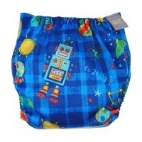Многоразовый подгузник &laquo;Космос&raquo;, 3-15 кг, цвет синий, Крошка Я