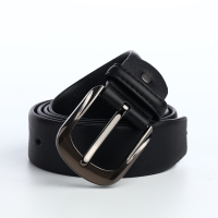 Ремень мужской, ширина 3,5 см, винт, пряжка металл, цвет чёрный Ремень мужской, ширина 3,5 см, винт, пряжка металл, цвет чёрный