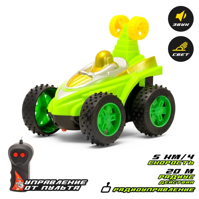 Машина радиоуправляемая &laquo;Перевёртыш&raquo;, работает от батареек, цвета МИКС