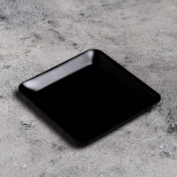 Подсвечник металл "Тарелка", 10х10х1,1 см, черный Подсвечник металл "Тарелка", 10х10х1,1 см, черный