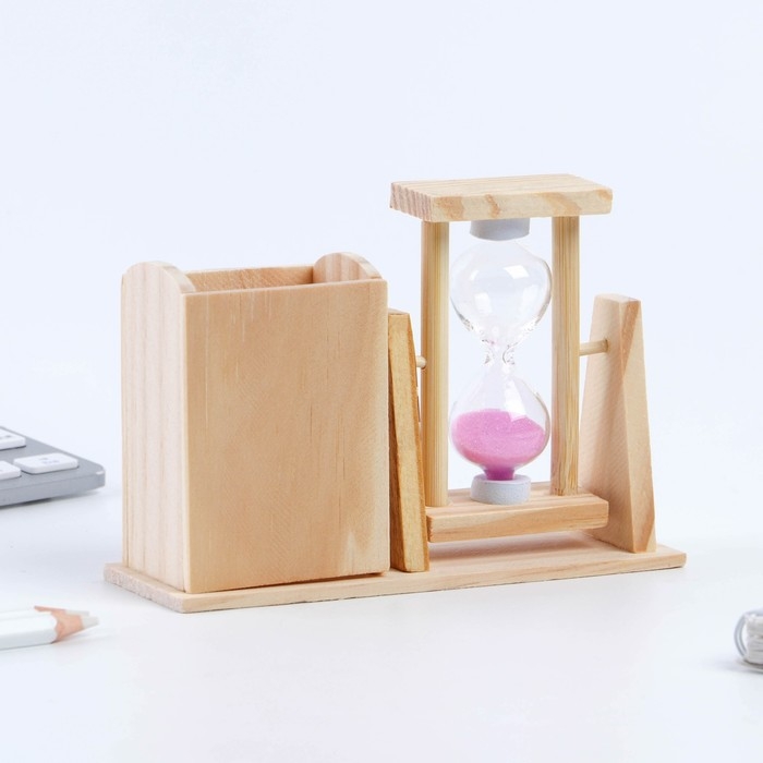 Органайзер для канцелярии с песочными часами (2 в 1) &laquo;Почитаем немного?&raquo;