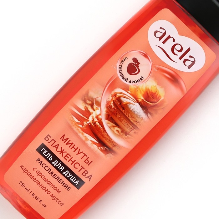 Гель для душа женский &laquo;Минуты блаженства&raquo;, 250 мл, аромат карамельного мусса, ARELA