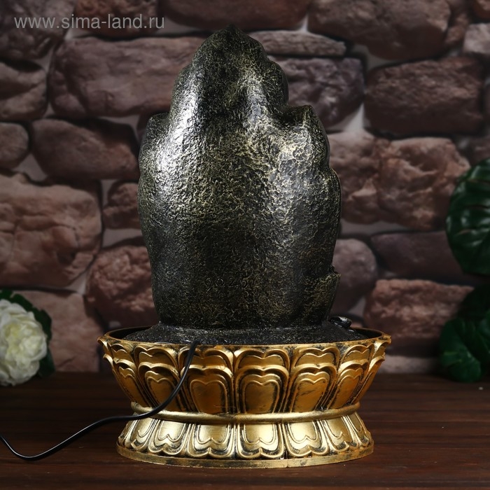 Фонтан настольный от сети, подсветка "Хотей на троне" 40х28х28 см