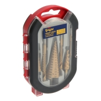 Набор сверл ступенчатых и фрезерных ТУНДРА, HSS, TIN, 4-12 мм, 4-20 мм, 4-32 мм, 3/6/8 мм