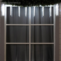 Гирлянда «Сосульки рифленые» 2.5 × 0.3 м, IP65, прозрачная нить, 192 LED, свечение белое с эффектом стекания, 12 В Гирлянда «Сосульки рифленые» 2.5 × 0.3 м, IP65, прозрачная нить, 192 LED, свечение белое с эффектом стекания, 12 В