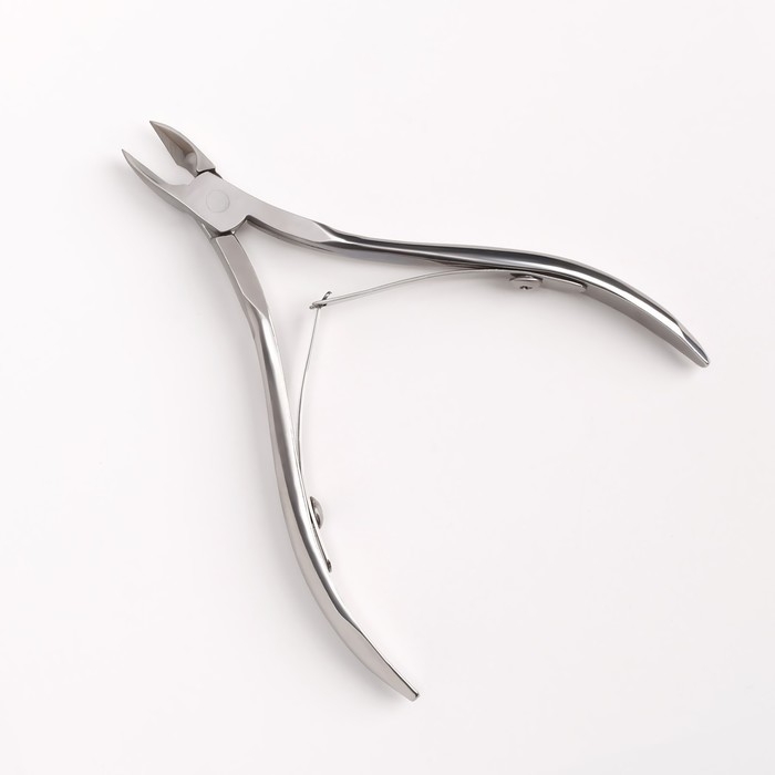 Кусачки маникюрные для кутикулы, двойная пружина, 9,5 см, длина лезвия - 8 мм, цвет серебристый Кусачки маникюрные для кутикулы, двойная пружина, 9,5 см, длина лезвия - 8 мм, цвет серебристый