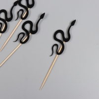 Новогодний топпер для творчества "Чёрная змея" 12.5 см (Новогодний набор 6 шт) Новогодний топпер для творчества "Чёрная змея" 12.5 см (Новогодний набор 6 шт)