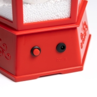 Светодиодная фигура &laquo;Фонарь со снеговиком&raquo; 20 &times; 27 &times; 20 см, пластик, батарейки ААх3 (не в комплекте), USB, свечение белое