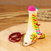 Филимоновская игрушка - свисток «Утка» Филимоновская игрушка - свисток «Утка»