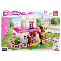Конструктор Девочки &laquo;Дома у подружки&raquo;, 3 в 1, 496 деталей