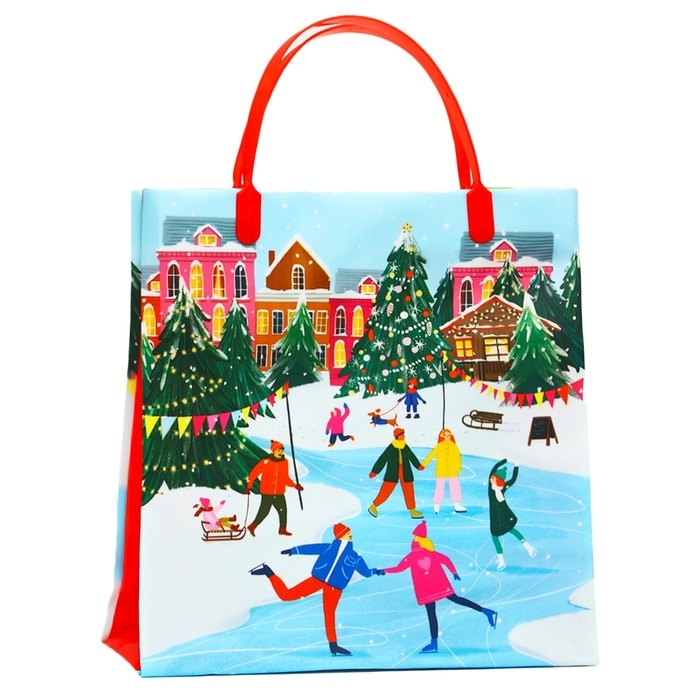 Пакет подарочный мягкий пластик Пакет подарочный мягкий пластик "Венок" 140 мкм Сумка 26 х 22,5 х 8,5 см