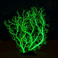 Растение искусственное аквариумное, светящееся, 20 см, зелёное Растение искусственное аквариумное, светящееся, 20 см, зелёное