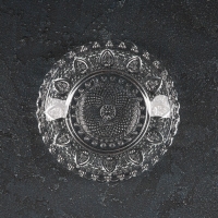 Блюдце стеклянное Доляна &laquo;Эльза&raquo;, d=12,7 см, цвет прозрачный