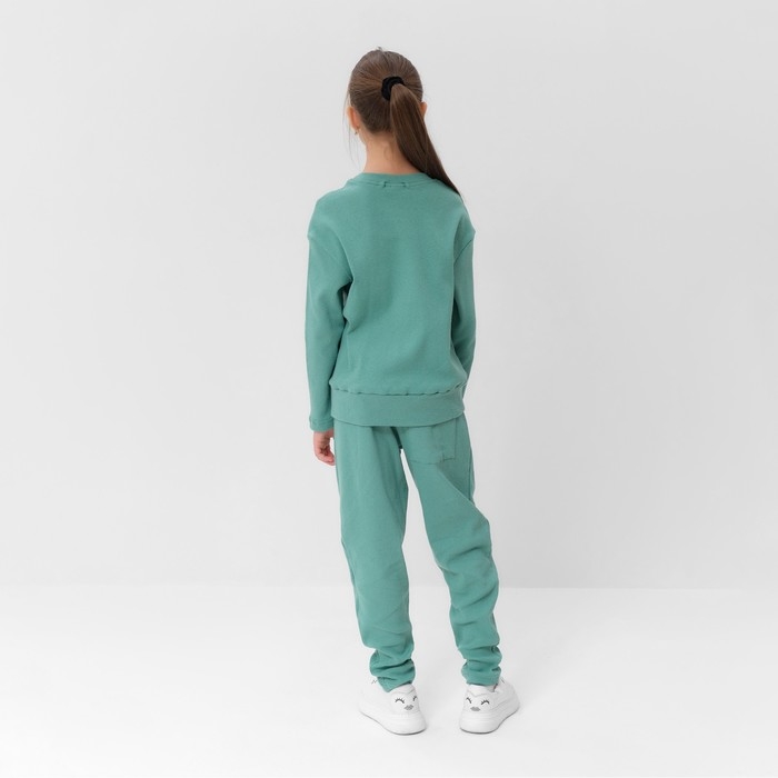 Костюм для девочки (свитшот, брюки) MINAKU цвет оливы, рост 98 см Костюм для девочки (свитшот, брюки) MINAKU цвет оливы, рост 98 см