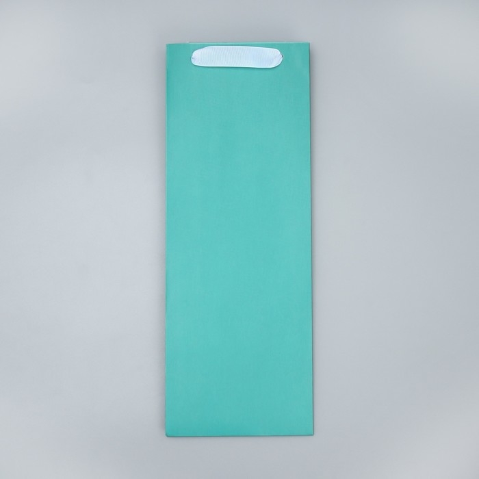 Пакет подарочный под бутылку, упаковка, &laquo;Тиффани&raquo;, 13 x 35 x 10 см