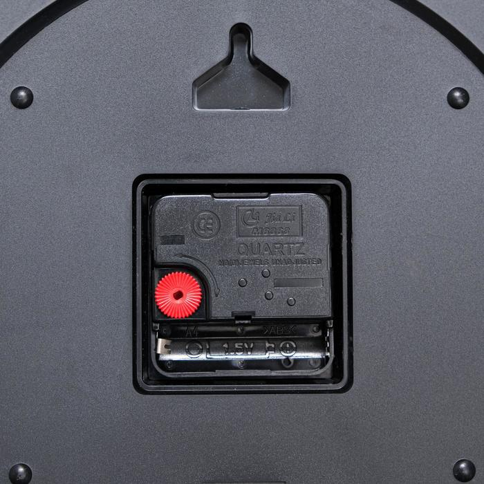 Часы настенные, интерьерные, большие, бесшумные, d-38.5 см, циферблат d-27.5 см