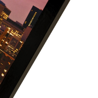 Картина "Город в огнях" 57х107 см