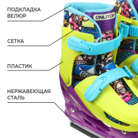 Коньки детские раздвижные ONLITOP &laquo;Комиксы&raquo;, р. 34-37