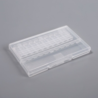 Органайзер для фрез, 10 отделений, 8,2 × 5,8 см, цвет прозрачный Органайзер для фрез, 10 отделений, 8,2 × 5,8 см, цвет прозрачный