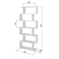Стеллаж Найс, 730х250х1750, Белый