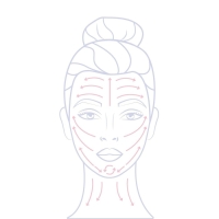 Массажёр для лица и зоны декольте, с шипами, 15,5 &times; 4,6 см, цвет бежевый