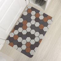 Коврик придверный грязезащитный Доляна &laquo;Соты&raquo;, вырезной, 60&times;90 см