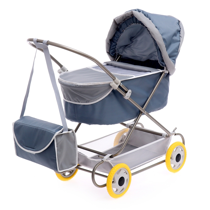 Коляска кукольная №6, серый Коляска кукольная №6, серый