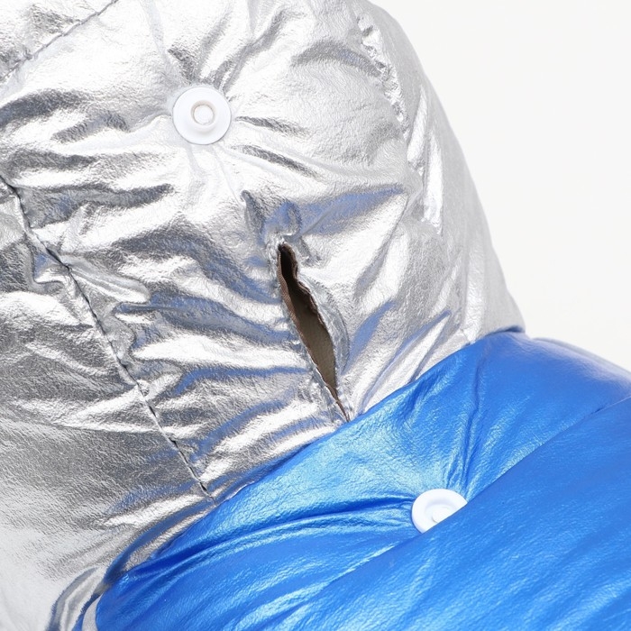 Комбинезон Комбинезон "Блик" с утяжкой, размер 10 (ДС 25 см, ОГ 34 см, ОШ 24 см), серебряно-синий