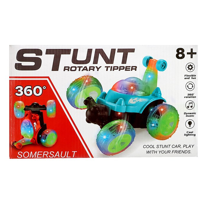 Перевёртыш радиоуправляемый &laquo;Трюкач&raquo;, подсветка колёс, работает от аккумулятора, цвета МИКС