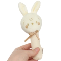 Игрушка - пищалка «Новогодний зайка», цвет бежевый Игрушка - пищалка «Новогодний зайка», цвет бежевый