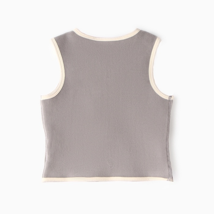 Жилетка флисовая детская Collorista, цв. графит, рост 110 см