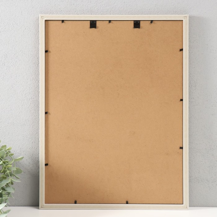 Фоторамка пластик 30х40 см "Вытянутый ромб из дерева" 32х42 см