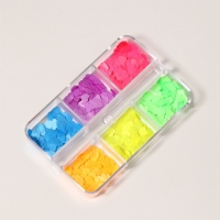 Пайетки для декора ногтей «Сердечки NEON», разноцветные Пайетки для декора ногтей «Сердечки NEON», разноцветные