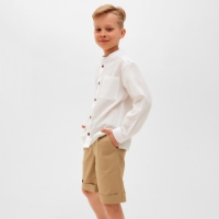 Шорты для мальчика MINAKU: Casual collection цвет бежевый, рост 104 Шорты для мальчика MINAKU: Casual collection цвет бежевый, рост 104