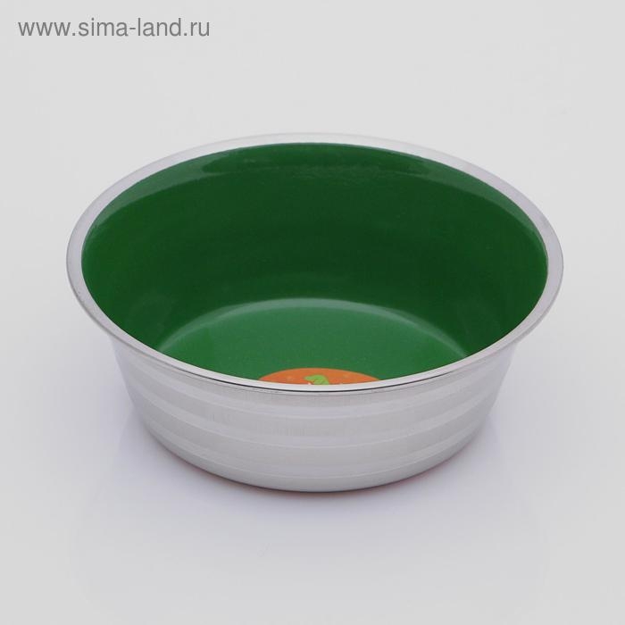 Миска утяжеленная цветная, с силиконовым основанием, 300 мл, зеленая