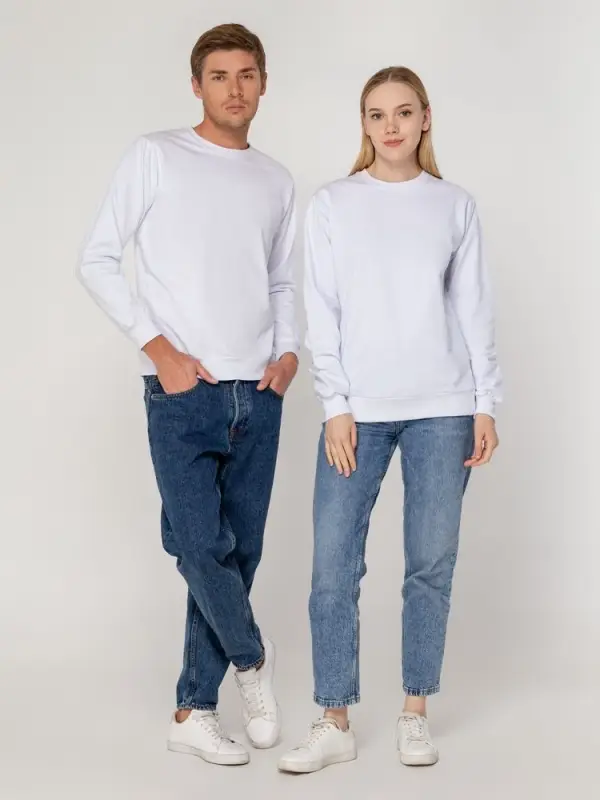 Толстовка Unit Toima, белая, размер 4XL