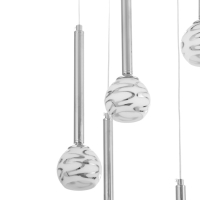 Светильник "Жаннетт" 6х3Вт G4 Хром 30х30х180см