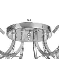 Люстра "Эшли" 8х40Вт Е27 Хром 67х67х22см Люстра "Эшли" 8х40Вт Е27 Хром 67х67х22см