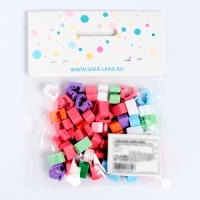 Зажимы для воздушных шаров, набор 50 шт., цвет МИКС Зажимы для воздушных шаров, набор 50 шт., цвет МИКС