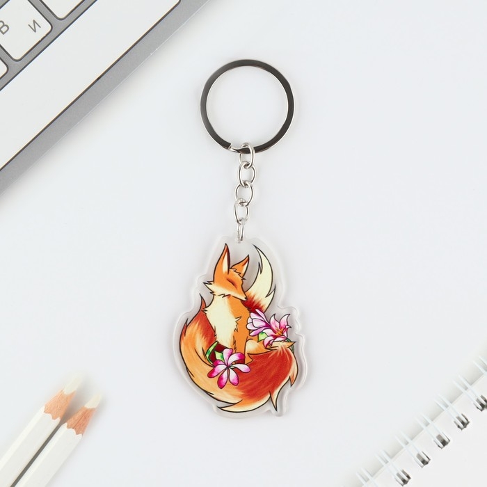 БПарные брелоки &laquo;Лисички&raquo; набор, 2 шт.