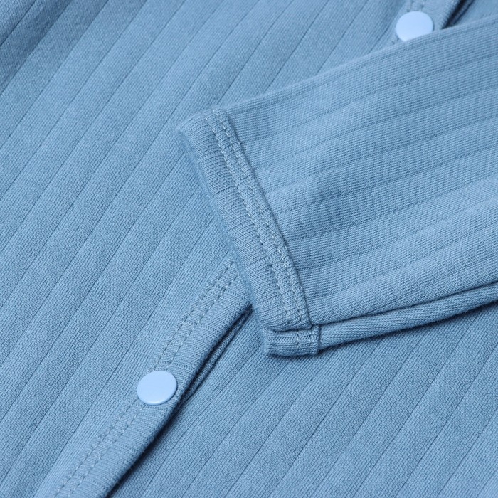 Боди с длинным рукавом, цвет синий, рост 68 см