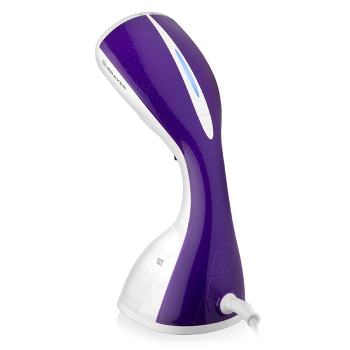 Отпариватель BRAYER BR4120, ручной, 1400 Вт, 220 мл, 23 г/мин, шнур 1 м, бело-фиолетовый